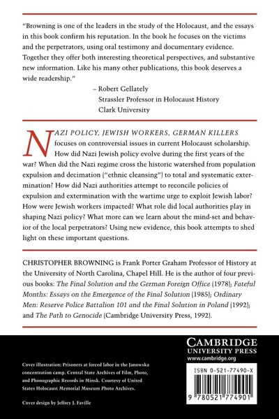 Produktbild: Nazi Policy, Jewish Workers, German Killers