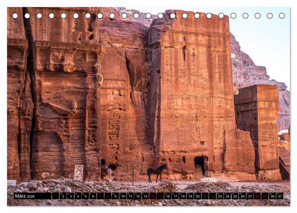 Produktbild: Petra - Jordanien (Tischkalender 2026 DIN A5 quer), CALVENDO Monatskalender