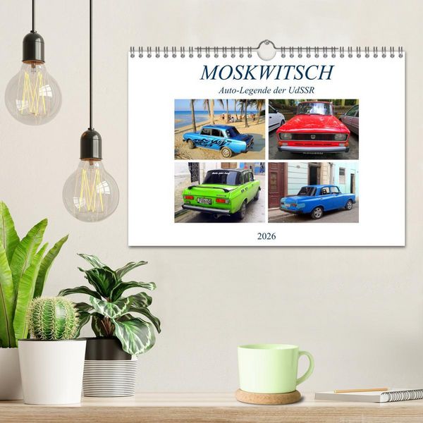 Produktbild: MOSKWITSCH - Auto-Legende der UdSSR (Wandkalender 2026 DIN A4 quer), CALVENDO Monatskalender