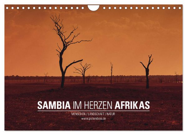 Produktbild: SAMBIA IM HERZEN AFRIKAS (Wandkalender 2026 DIN A4 quer), CALVENDO Monatskalender