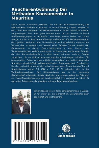 Produktbild: Raucherentw&ouml;hnung bei Methadon-Konsumenten in Mauritius
