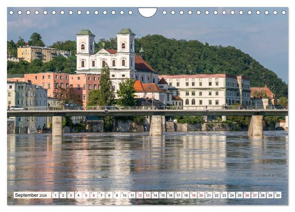 Produktbild: Drei Fl&uuml;sse Stadt Passau (Wandkalender 2026 DIN A4 quer), CALVENDO Monatskalender