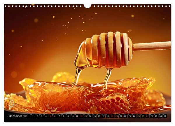 Produktbild: HONIG - fl&uuml;ssiges Gold (Wandkalender 2026 DIN A3 quer), CALVENDO Monatskalender