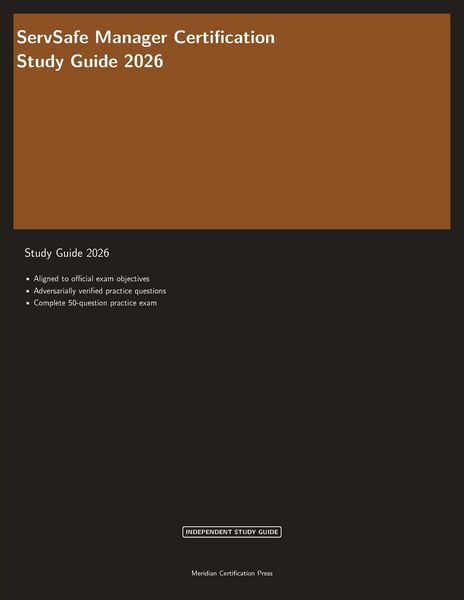 Produktbild: ServSafe Manager Certification Study Guide 2026