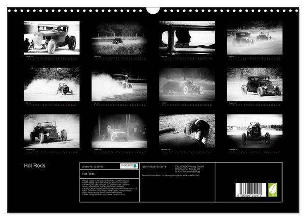Produktbild: Hot Rods (Wandkalender 2026 DIN A3 quer), CALVENDO Monatskalender