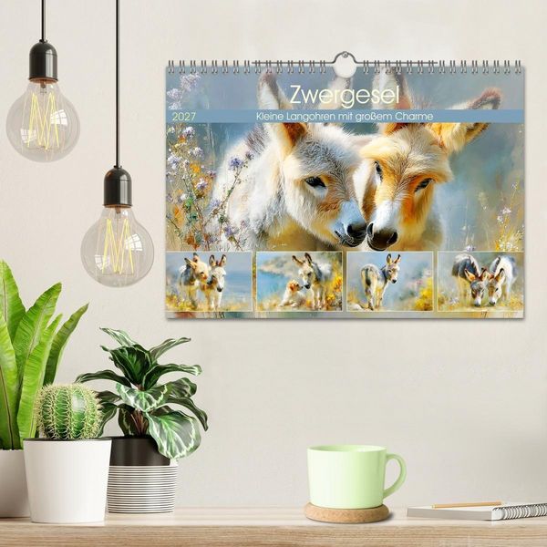 Produktbild: Zwergesel. Kleine Langohren mit gro&szlig;em Charme (Wandkalender 2027 DIN A4 quer), CALVENDO Monatskalender