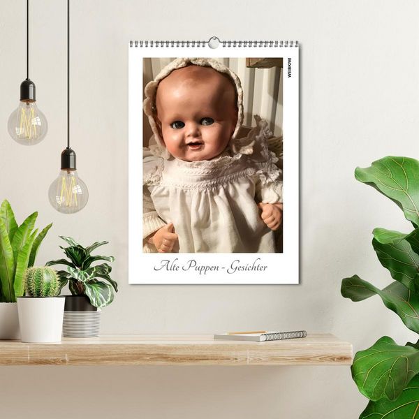 Produktbild: Alte Puppen - Gesichter (Wandkalender 2026 DIN A3 hoch), CALVENDO Monatskalender