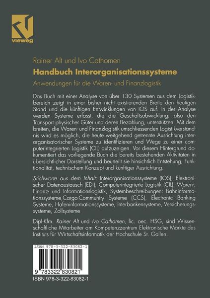 Produktbild: Handbuch Interorganisationssysteme