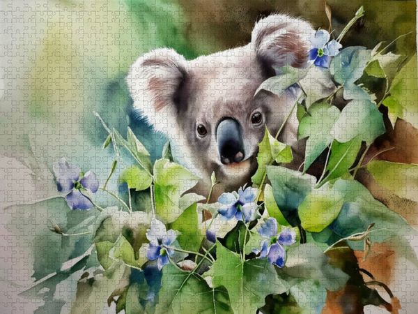 Produktbild: CALVENDO Puzzle Koala im Fr&uuml;hling | 2000 Teile Lege-Gr&ouml;&szlig;e 90x67cm Foto-Puzzle f&uuml;r gl&uuml;ckliche Stunden
