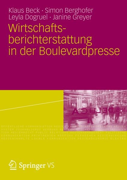 Produktbild: Wirtschaftsberichterstattung in der Boulevardpresse