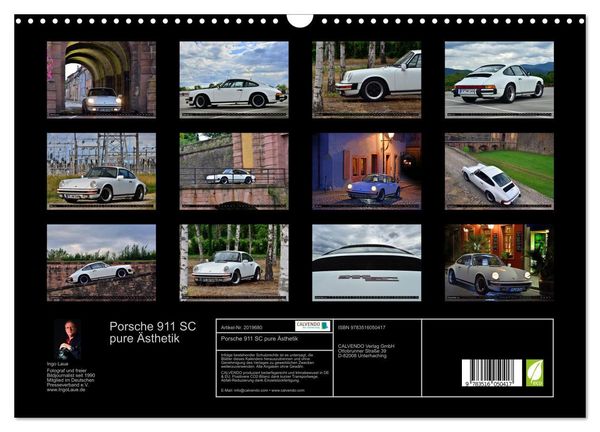 Produktbild: Porsche 911 SC pure &Auml;sthetik (Wandkalender 2026 DIN A3 quer), CALVENDO Monatskalender