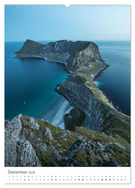 Produktbild: Die Lofoten &ndash; Landschaftsfotografien aus Nordnorwegen (hochwertiger Premium Wandkalender 2026 DIN A2 hoch), Kunstdruck in Hochglanz