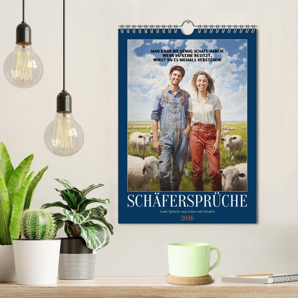 Produktbild: Sch&auml;ferspr&uuml;che (Wandkalender 2026 DIN A4 hoch), CALVENDO Monatskalender