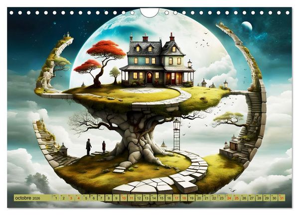 Produktbild: Des Portes imaginaires (Calendrier mural 2026 DIN A4 vertical), CALVENDO calendrier mensuel