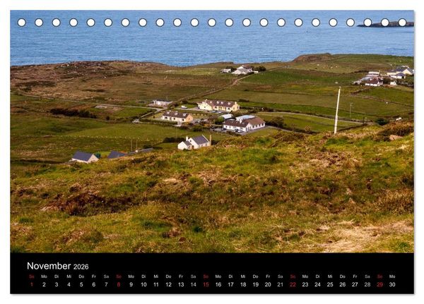 Produktbild: Unterwegs in Irland (Tischkalender 2026 DIN A5 quer), CALVENDO Monatskalender