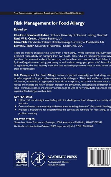 Produktbild: Risk Management for Food Allergy