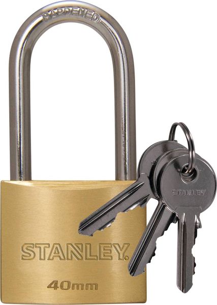Stanley since 1913 81113 371 401 Vorhängeschloss 40mm Schlüsselschloss
