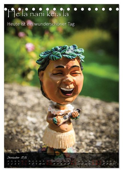 Produktbild: Hula Dancer - Hawaiianische Weisheiten (Tischkalender 2026 DIN A5 hoch), CALVENDO Monatskalender