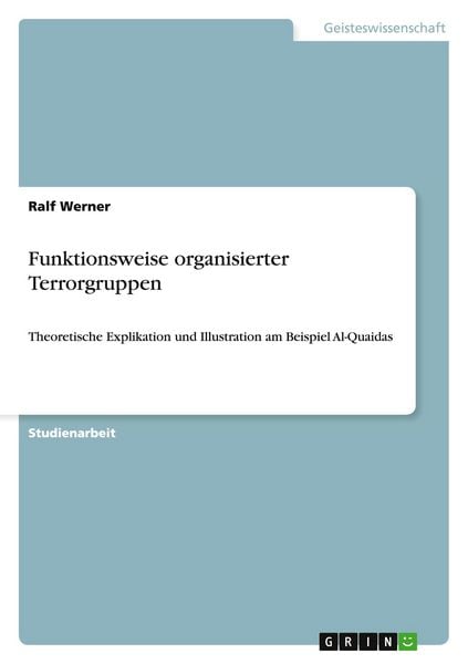 Produktbild: Funktionsweise organisierter Terrorgruppen