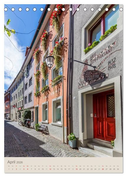 Produktbild: MEERSBURG UND KONSTANZ Historie am Bodensee (Tischkalender 2026 DIN A5 hoch), CALVENDO Monatskalender