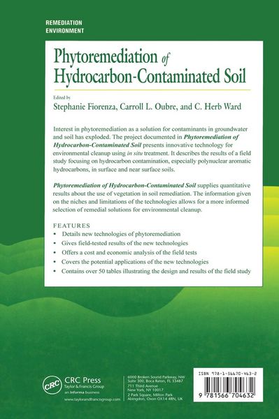 Produktbild: Phytoremediation of Hydrocarbon-Contaminated Soils