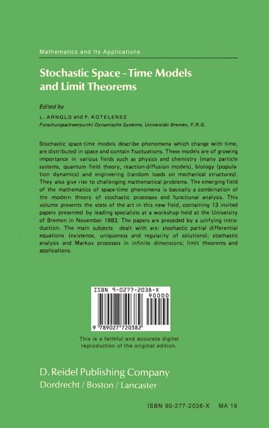 Produktbild: Stochastic Space&mdash;Time Models and Limit Theorems