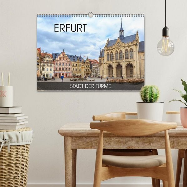 Produktbild: Erfurt - Stadt der T&uuml;rme (Wandkalender 2026 DIN A3 quer), CALVENDO Monatskalender