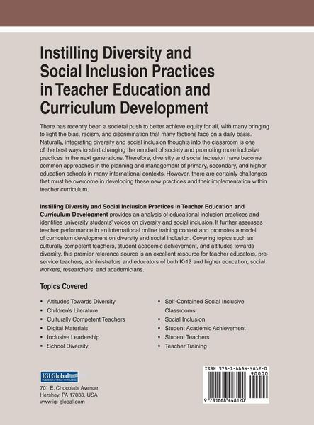 Produktbild: Instilling Diversity and Social Inclusion Practices in Teacher Education and Curriculum Development