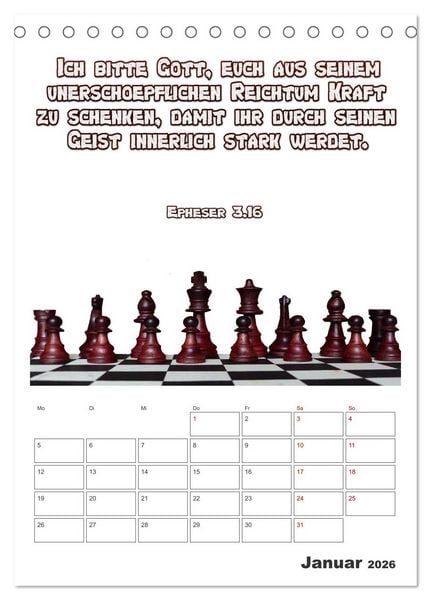 Produktbild: drei.sechzehn - Der Jesus Kalender (Tischkalender 2026 DIN A5 hoch), CALVENDO Monatskalender