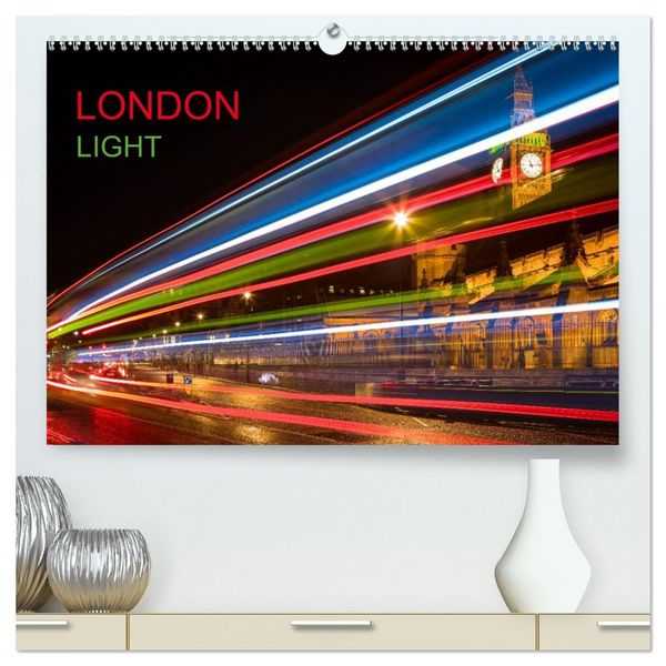 London Light (hochwertiger Premium Wandkalender 2026 DIN A2 quer), Kunstdruck in Hochglanz