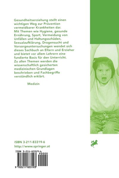 Produktbild: Gesundheitserziehung bei Kindern und Jugendlichen