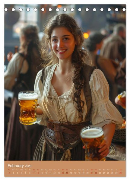 Produktbild: Prost German Beer (Desk Calendar 2026 DIN A5 portrait), CALVENDO 12 Month DeskCalendar