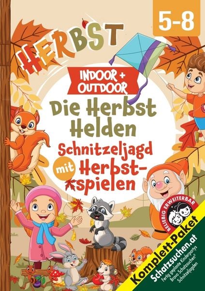 Produktbild: Herbst Schatzsuche f&uuml;r Kindergeburtstage mit Herbstspielen 5-8 Jahre