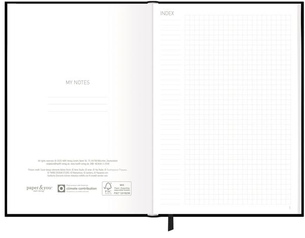 Produktbild: Paper&you Notizbuch kariert A5+