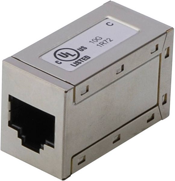 Produktbild: Digitus RJ45 Netzwerk Adapter CAT 5, CAT 5e, CAT 6 [1x RJ45-Buchse - 1x RJ45-Buchse] Grau