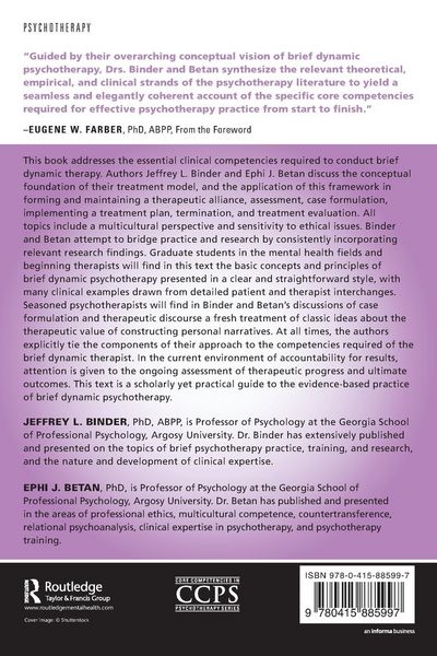 Produktbild: Core Competencies in Brief Dynamic Psychotherapy