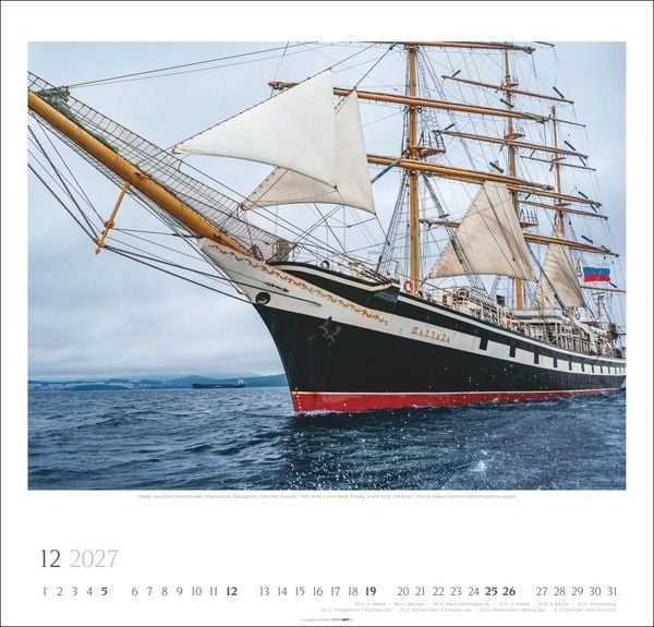 Produktbild: Tall Ships Kalender 2027