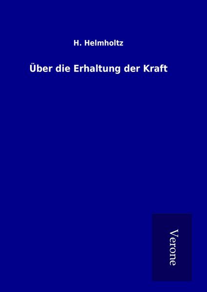 Produktbild: &Uuml;ber die Erhaltung der Kraft