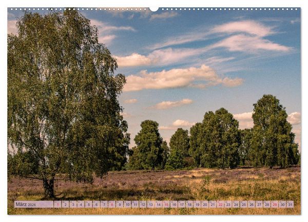 Produktbild: Wunderbare Heidelandschaften (hochwertiger Premium Wandkalender 2026 DIN A2 quer), Kunstdruck in Hochglanz