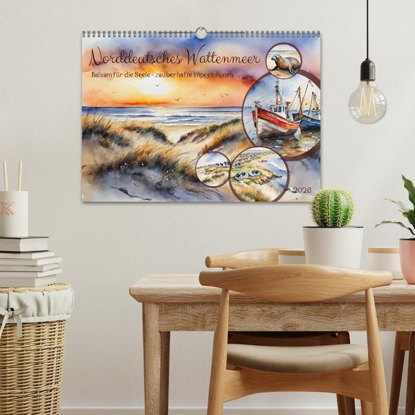 Produktbild: Norddeutsches Wattenmeer (Wandkalender 2026 DIN A3 quer), CALVENDO Monatskalender