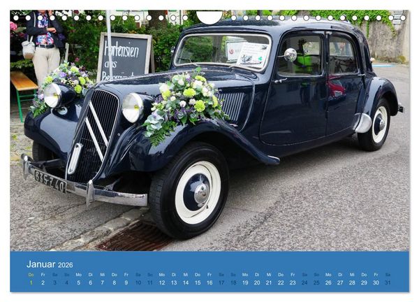 Produktbild: Citroen Traction Avant (Wandkalender 2026 DIN A4 quer), CALVENDO Monatskalender