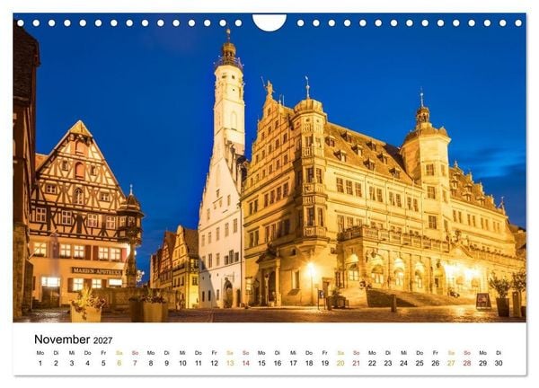 Produktbild: Unterwegs auf der Romantischen Strasse (Wandkalender 2027 DIN A4 quer), CALVENDO Monatskalender
