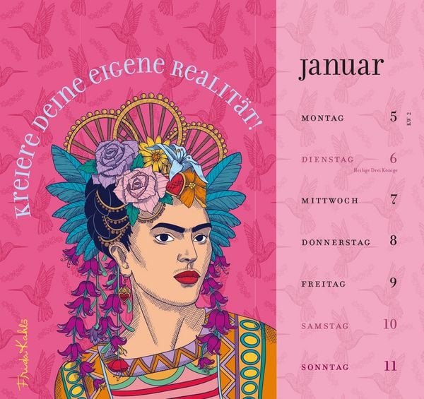 Produktbild: Frida Kahlo Postkartenkalender 2026