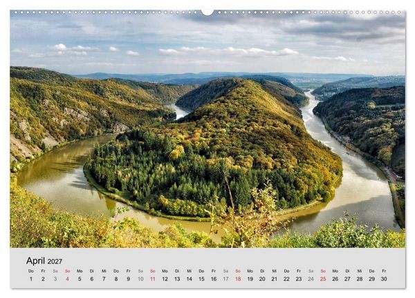 Produktbild: Saarland - unbekannte Sch&ouml;nheit (hochwertiger Premium Wandkalender 2027 DIN A2 quer), Kunstdruck in Hochglanz