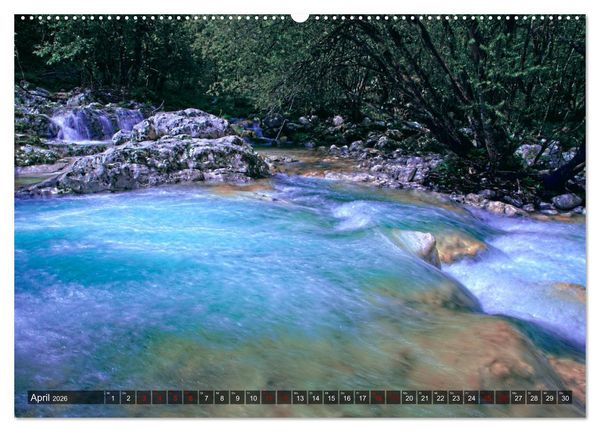 Produktbild: Slowenien - Soca Tal (hochwertiger Premium Wandkalender 2026 DIN A2 quer), Kunstdruck in Hochglanz
