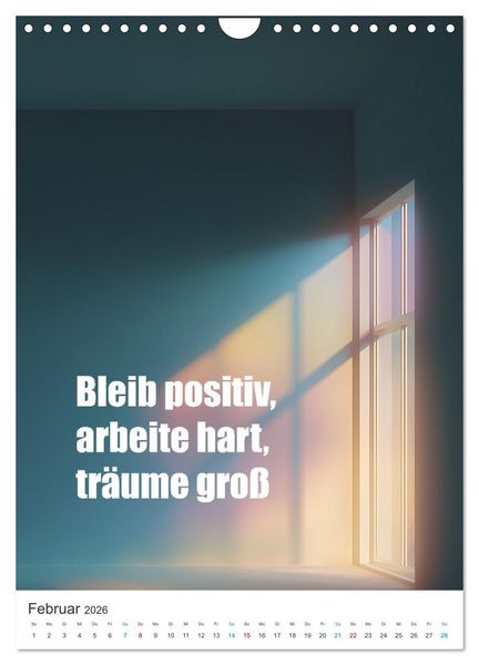 Produktbild: Die Kraft der Worte (Wandkalender 2026 DIN A4 hoch), CALVENDO Monatskalender