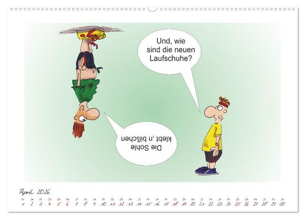 Produktbild: HANSELs kleiner Laufkalender (hochwertiger Premium Wandkalender 2026 DIN A2 quer), Kunstdruck in Hochglanz