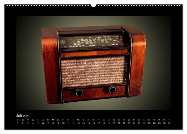 Produktbild: Dampfradios - Antike Radios mit Patina (hochwertiger Premium Wandkalender 2026 DIN A2 quer), Kunstdruck in Hochglanz