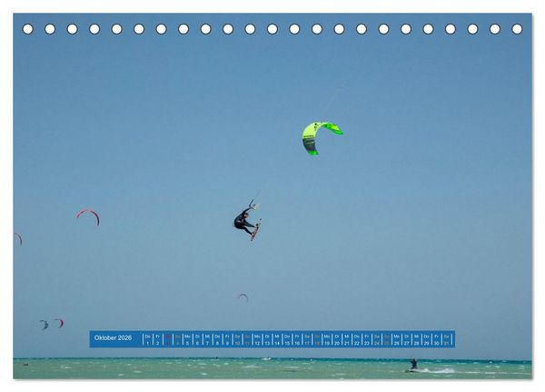 Produktbild: Kite Boarding El Gouna (Tischkalender 2026 DIN A5 quer), CALVENDO Monatskalender