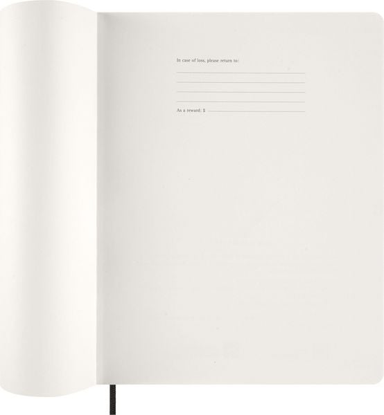 Produktbild: Moleskine 15 Monate Essential Wochenkalender 2026/2027, 1 Wo = 2 Seiten, vertikal, XXL, weicher Einband, Schwarz